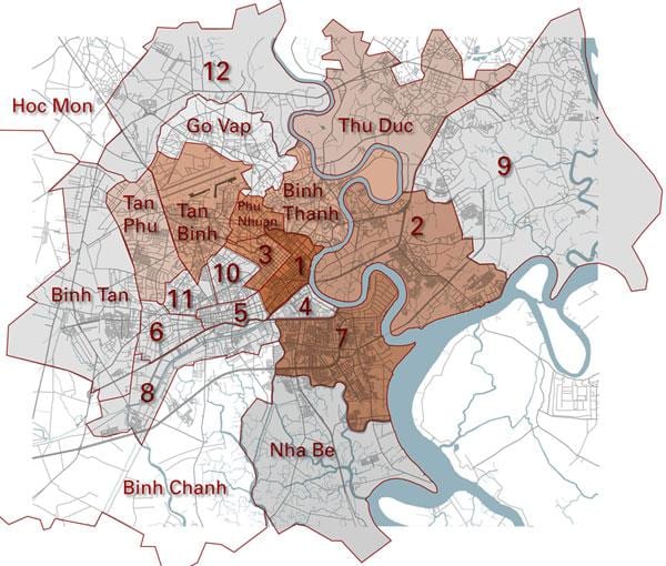 daerah peta saigon