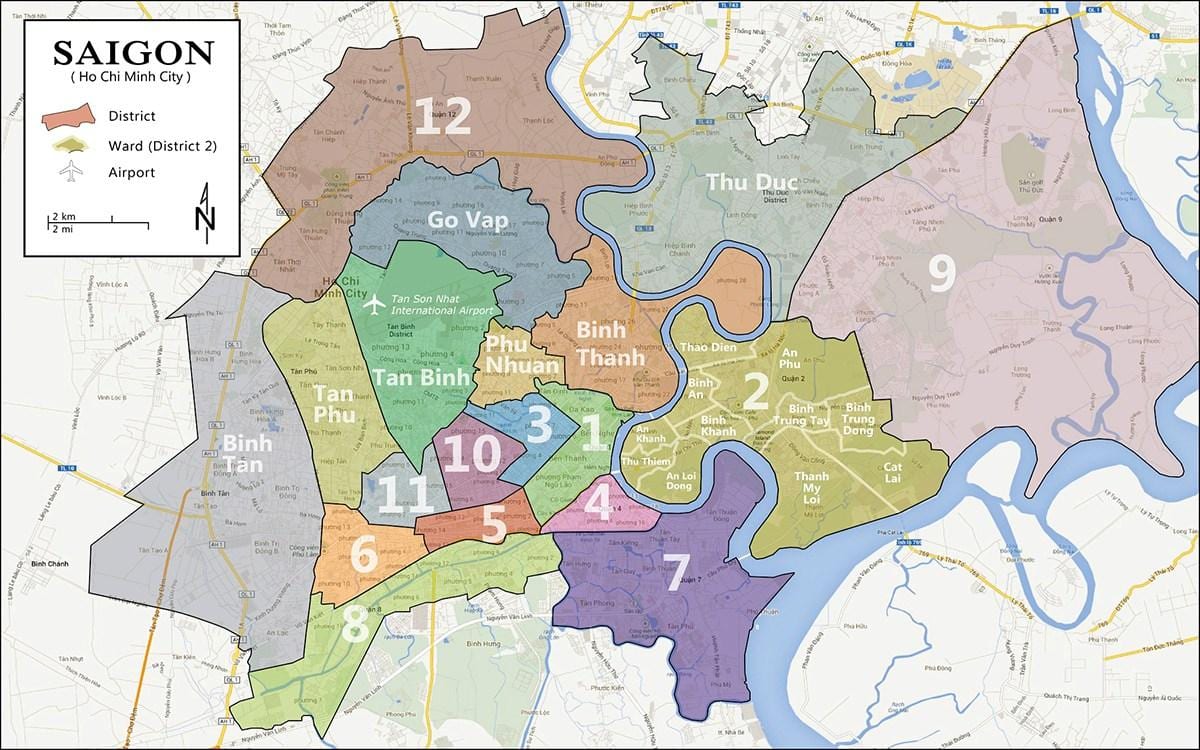 Peta distrik 9 ho chi minh 
