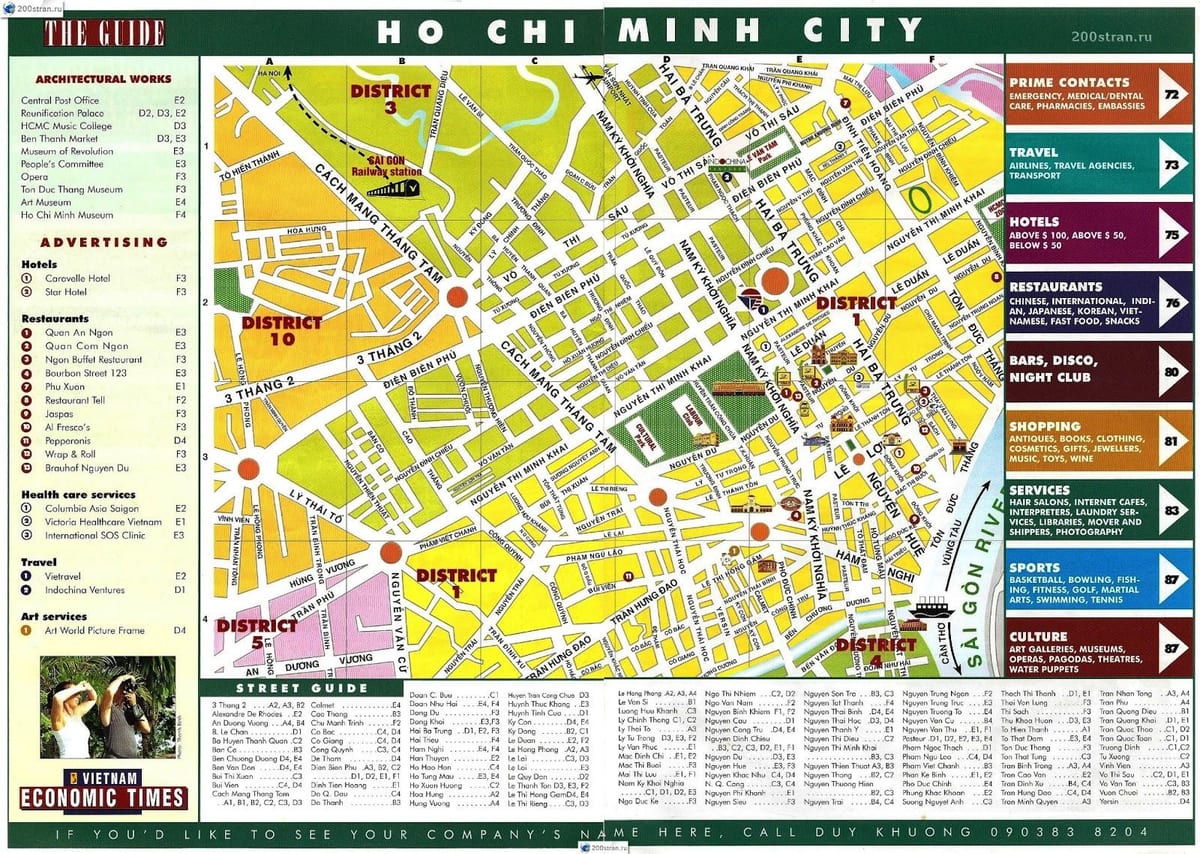 peta dari ho chi minh vietnam
