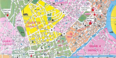 Saigon daerah peta