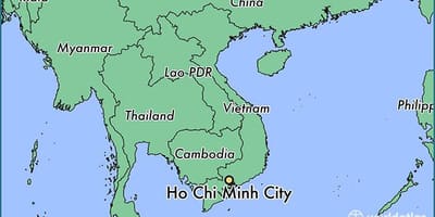 Peta dari ho chi minh dunia